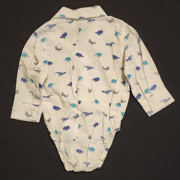 Carter's Denim Overalls 6 Months /The Children's Place Dinosaur Shirt 3-6 Months - Picture 11 of 15